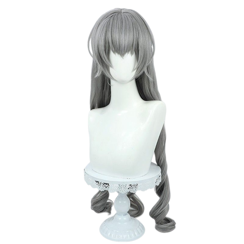 Honkai Impact 3rd Bronya Cosplay Wig - Gray Curly for Mechanic Queen