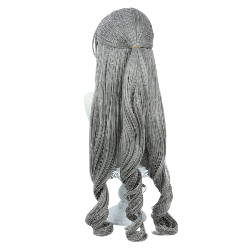 Honkai Impact 3rd Bronya Cosplay Wig - Gray Curly for Mechanic Queen