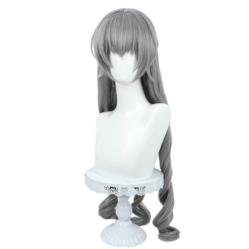 Honkai Impact 3rd Bronya Cosplay Wig - Gray Curly for Mechanic Queen
