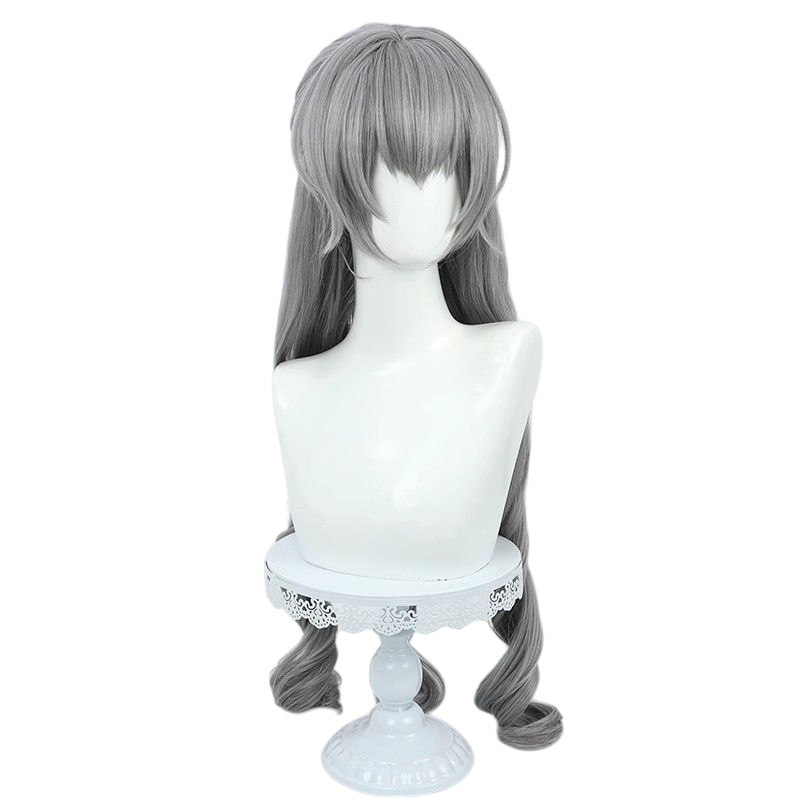 Honkai Impact 3rd Bronya Cosplay Wig - Gray Curly for Mechanic Queen