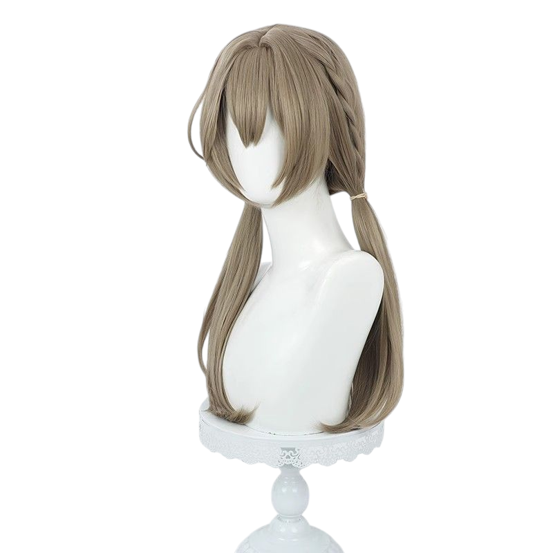 Honkai Star Rail Qing Que Cosplay Wig - Scalp with Twin ponytail