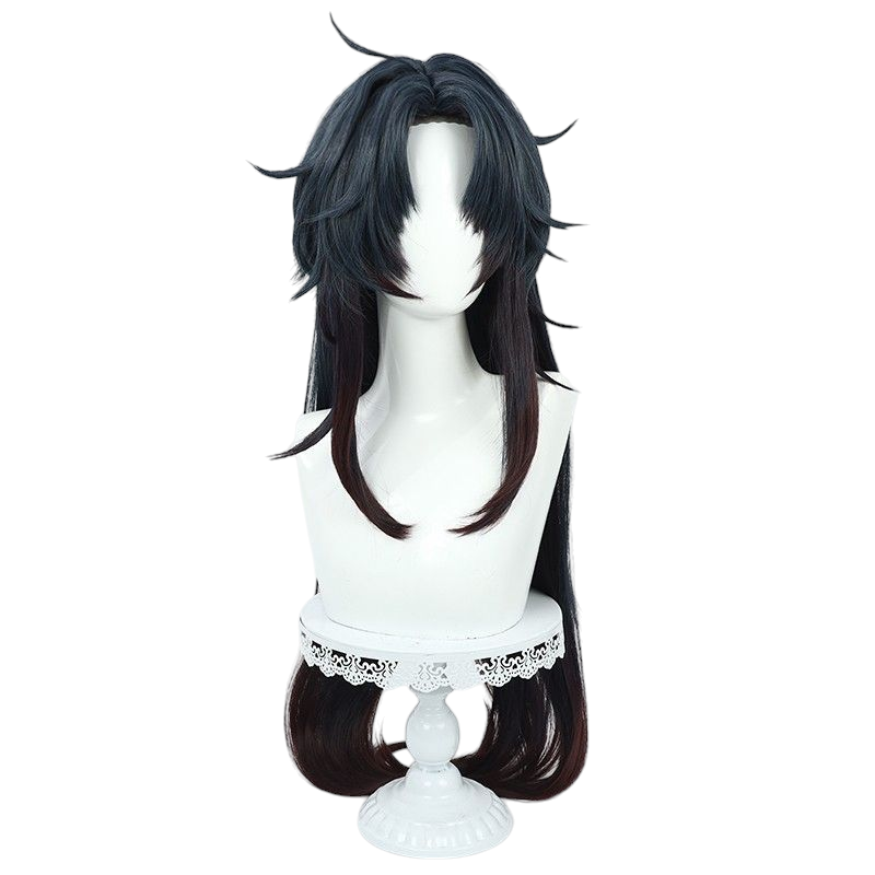 Honkai Star Rail刃 Cosplay Wig - Scalp with Drag Tail and T-Color Gradient