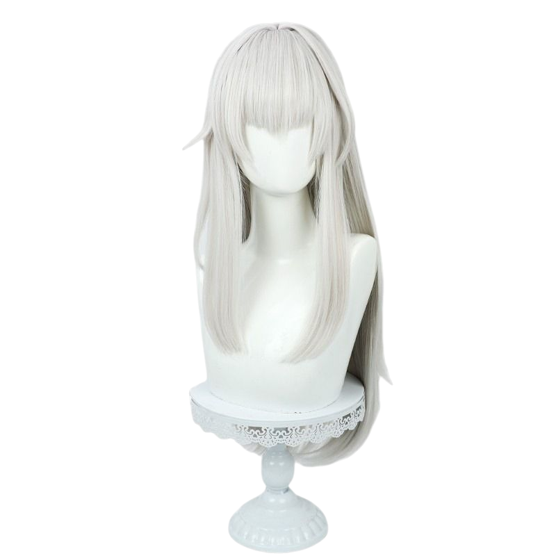 Honkai Star Rail Clara Cosplay Wig - Silver Long Scalp for Angelic Child