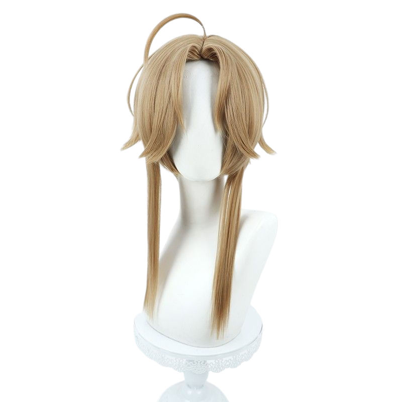 Honkai Star Rail Yanqing Cosplay Wig - Scalp with Tiger Clip and Ponytail