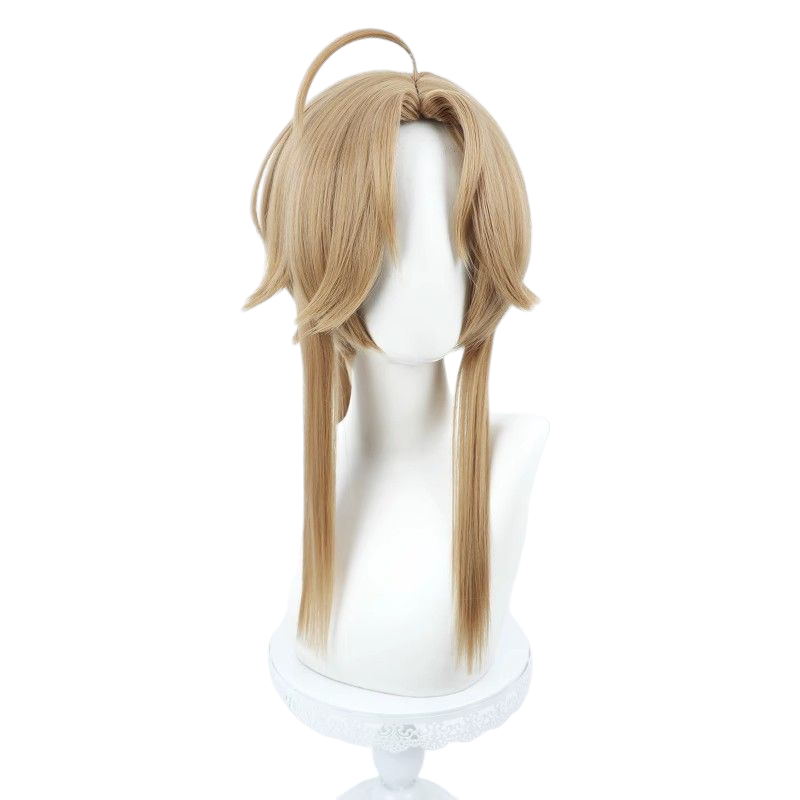 Honkai Star Rail Yanqing Cosplay Wig - Scalp with Tiger Clip and Ponytail