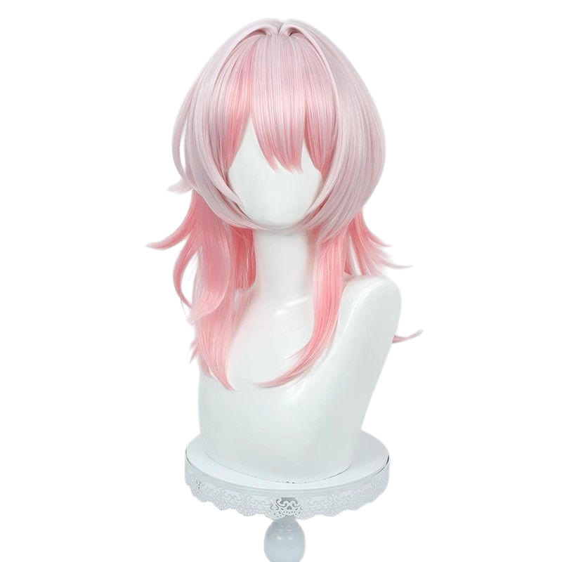Honkai Star Rail March 7th Cosplay Wig - Scalp with Gradient for Adventurer