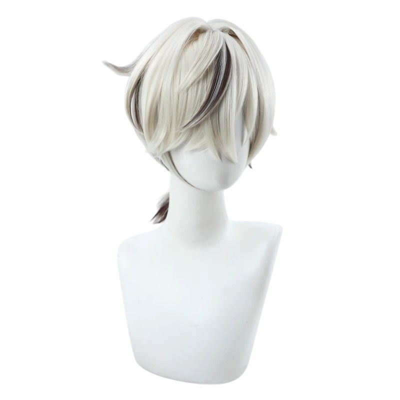 Honkai Star Rail Alan Cosplay Wig - Cream Long Drag Tail with Scalp