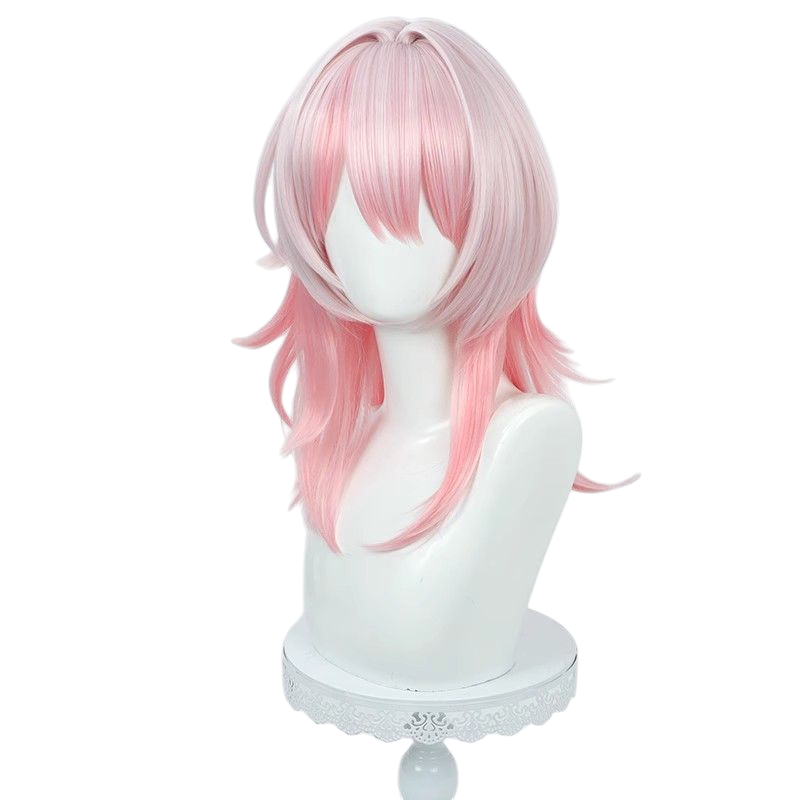 Honkai Star Rail March 7th Cosplay Wig - Scalp with Gradient for Adventurer
