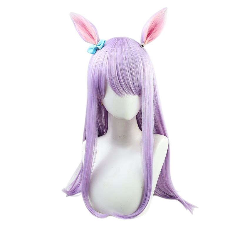 Thistle Uma Musume Mejiro McQueen Cosplay Wig - Purple Bow Hair