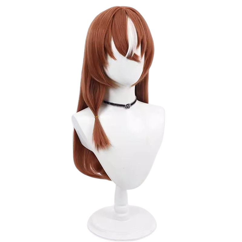 Lavender Uma Musume Admire Vega Cosplay Wig - Brown Hair with Matching Tail