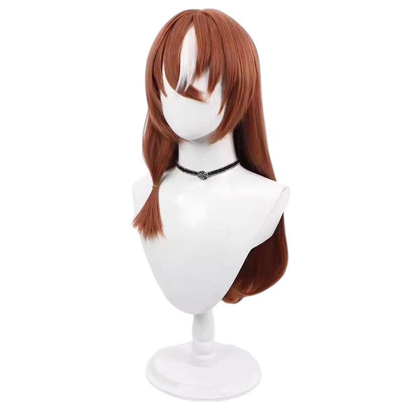Lavender Uma Musume Admire Vega Cosplay Wig - Brown Hair with Matching Tail