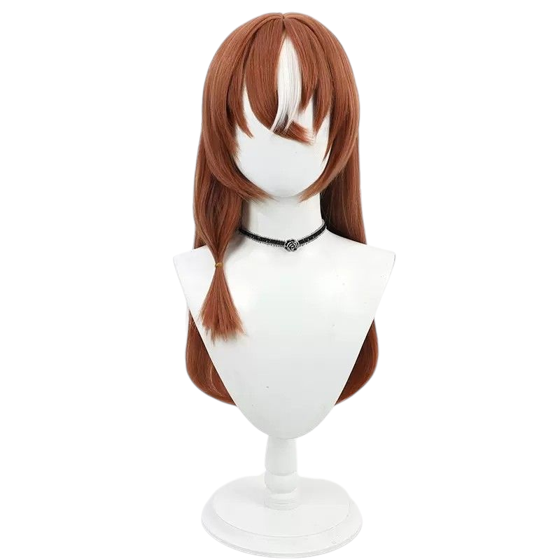 Beige Uma Musume Admire Vega Cosplay Wig - Brown Hair with Matching Tail
