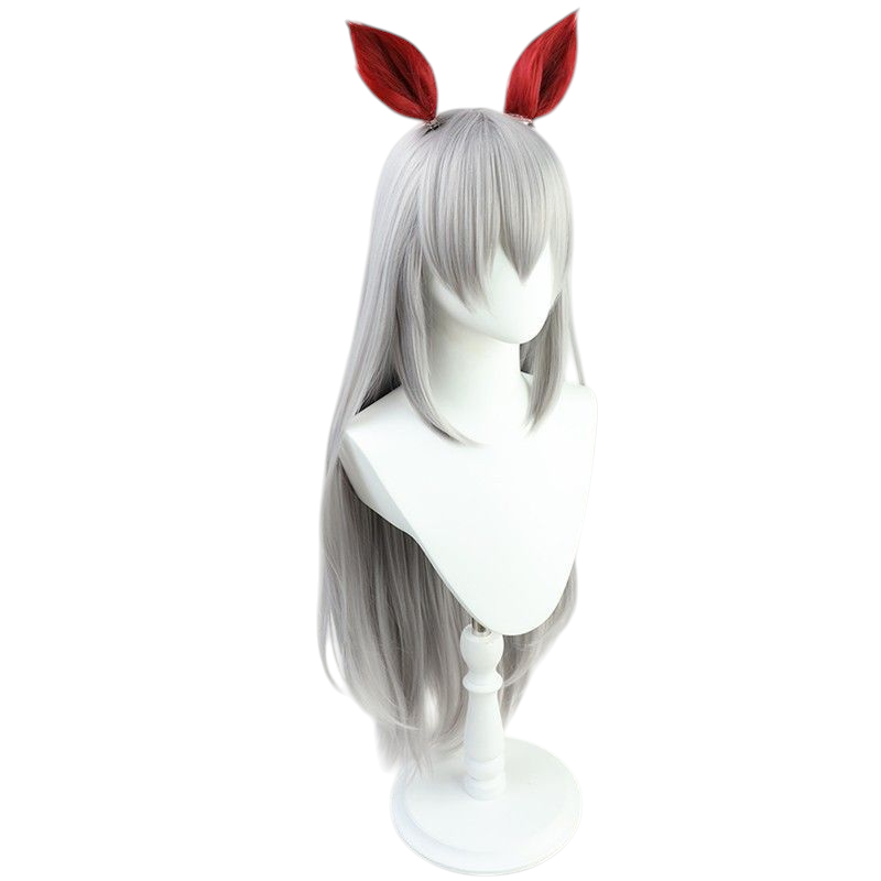 Uma Musume Tamamo Cross Cosplay Wig - Soft Wave with Same Color Tail - FEVERCOS