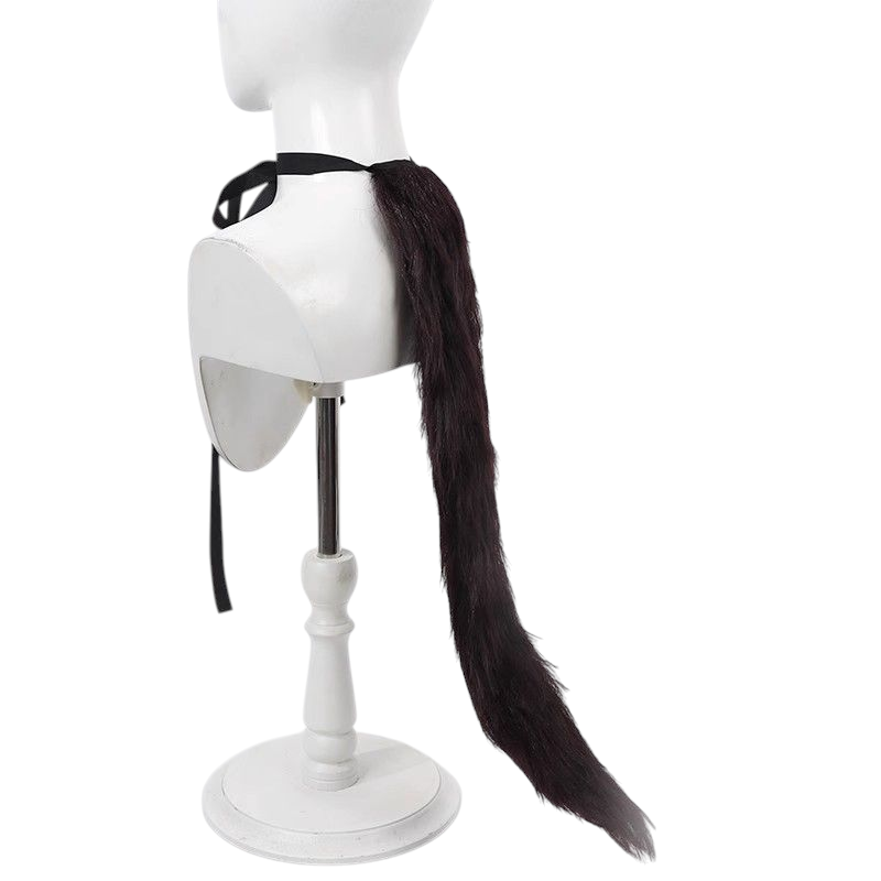 Dark Slate Gray Uma Musume Dream Journey Cosplay Wig - Multi-Color Highlighted with Ears and Tail