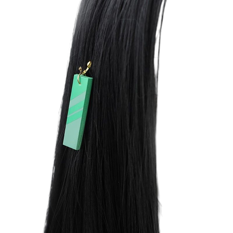 Black Uma Musume Manhattan Cafe Cosplay Wig - Black Swallowtail Hair