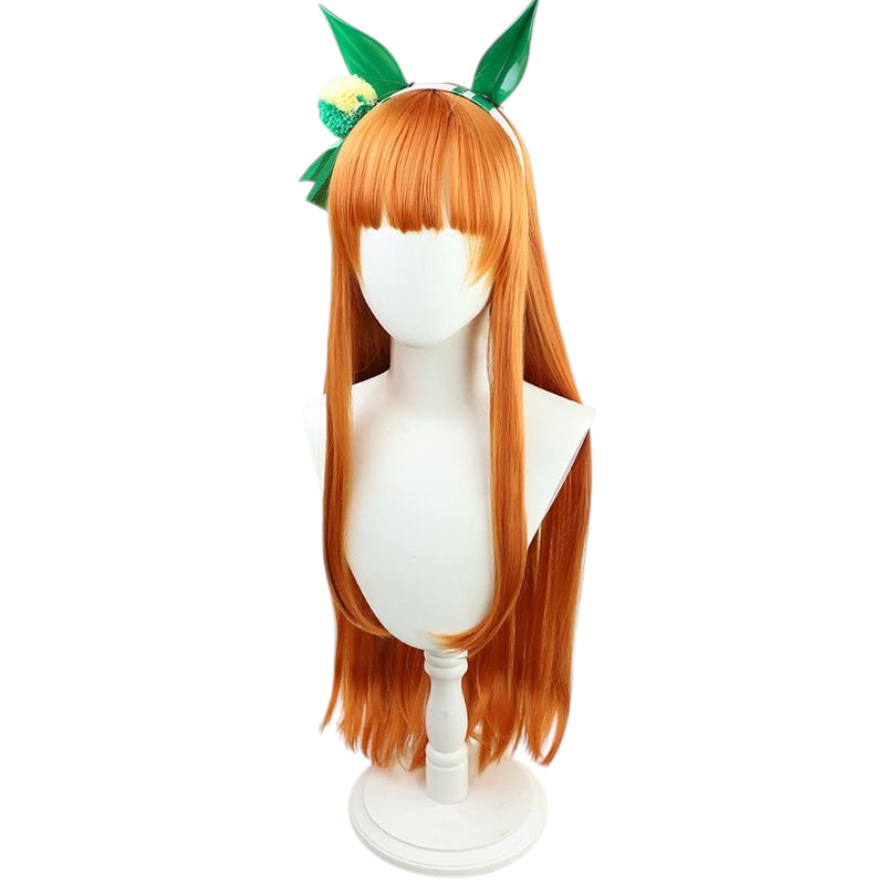 Light Gray Uma Musume Silence Suzuka Cosplay Wig - Headpiece Accessory