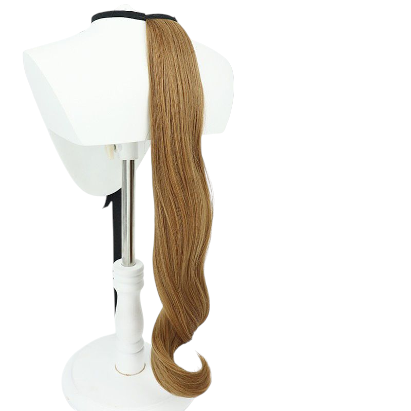 White Smoke Uma Musume Katsunishiki Cosplay Wig - Brown Ears and Tail