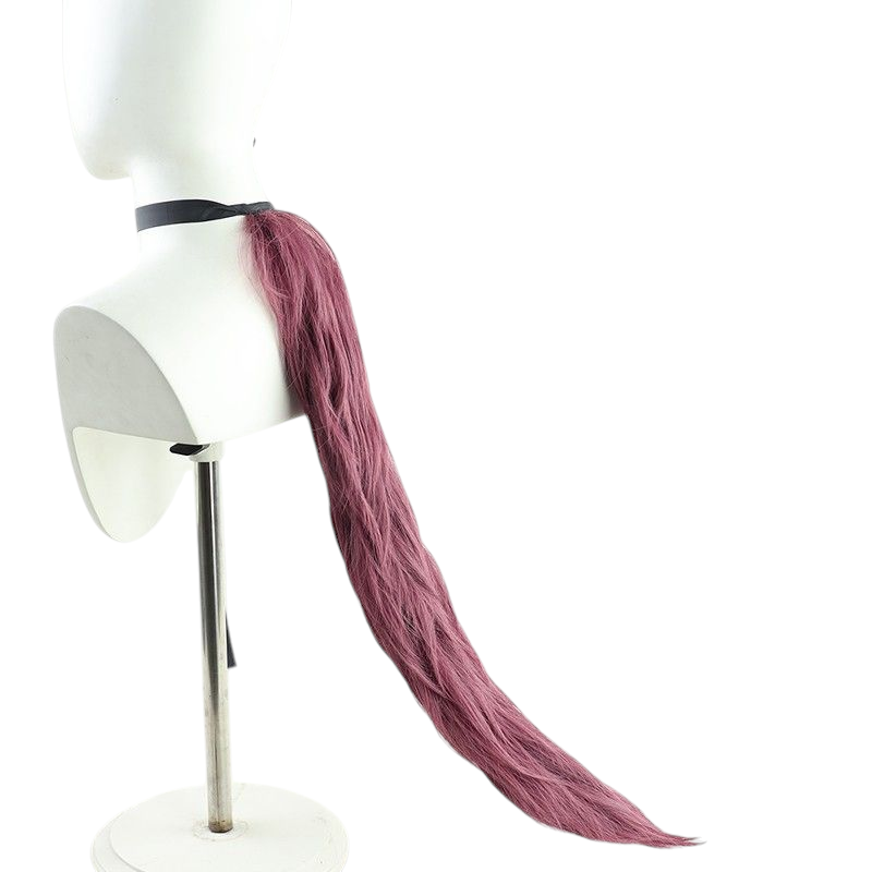 Light Gray Uma Musume Sakura Chiyono O Cosplay Wig - Same Color Ears and Tail