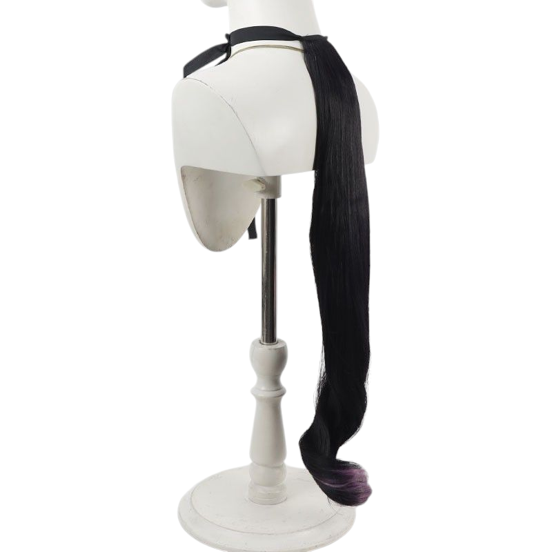 Black Uma Musume Super Creek Cosplay Wig - Same Color Ears and Tail