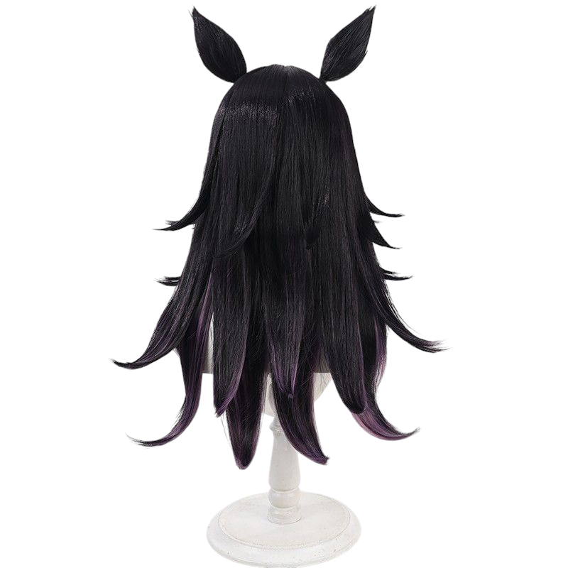 Light Gray Uma Musume Super Creek Cosplay Wig - Same Color Ears and Tail