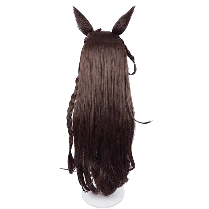 Uma Musume Tamamo Cross Cosplay Wig - Same Color Ears and Tail - FEVERCOS