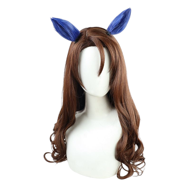 Light Gray Uma Musume Shin Kikaku Cosplay Wig - Scalp for Silent Genius