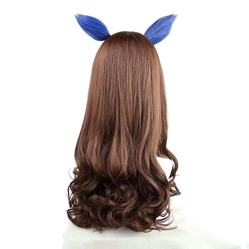 Dark Slate Gray Uma Musume Shin Kikaku Cosplay Wig - Scalp for Silent Genius