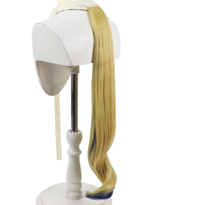 Light Gray Uma Musume Chikusa no Kuni Cosplay Wig - 'Obey Your Master' Ears and Tail