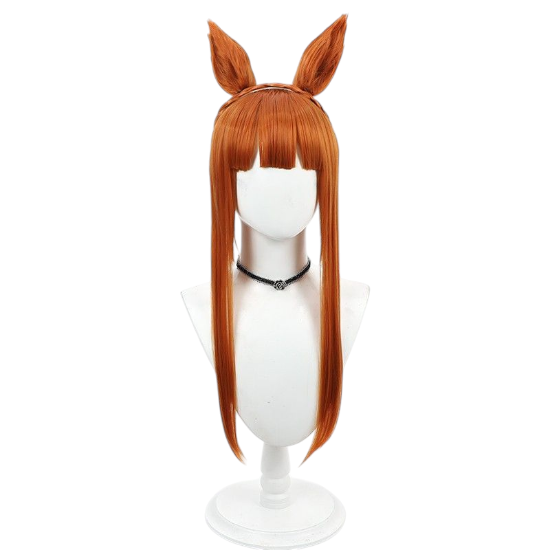 Sienna Uma Musume Silence Suzuka Summer Swim Cosplay Wig - Updo Style for Beach