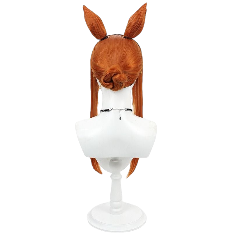 Sienna Uma Musume Silence Suzuka Summer Swim Cosplay Wig - Updo Style for Beach