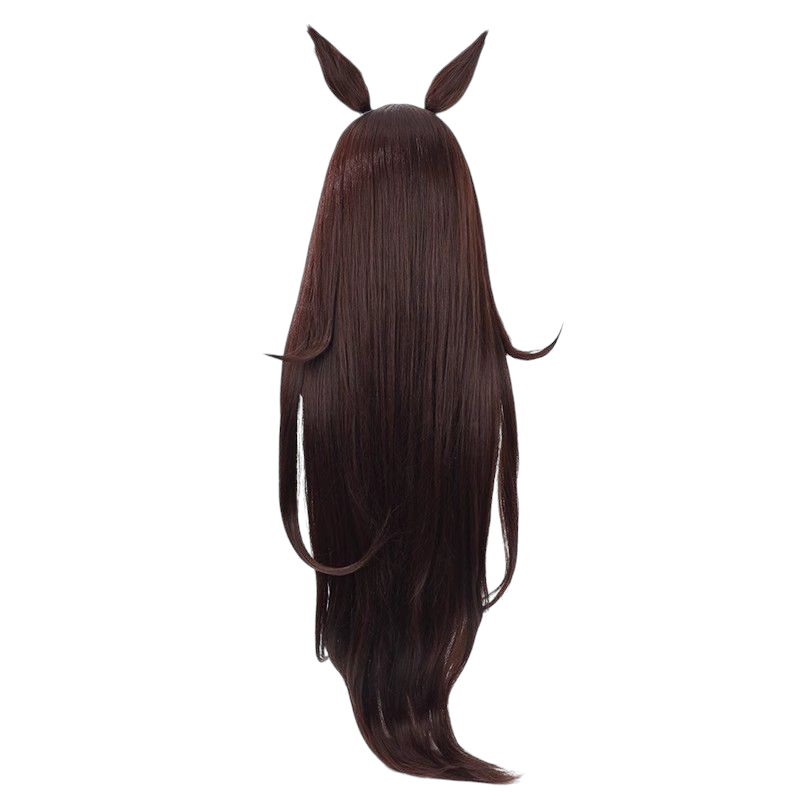 Dark Slate Gray Uma Musume Saisei Cosplay Wig - Same Color Ears and Tail for Long Flow