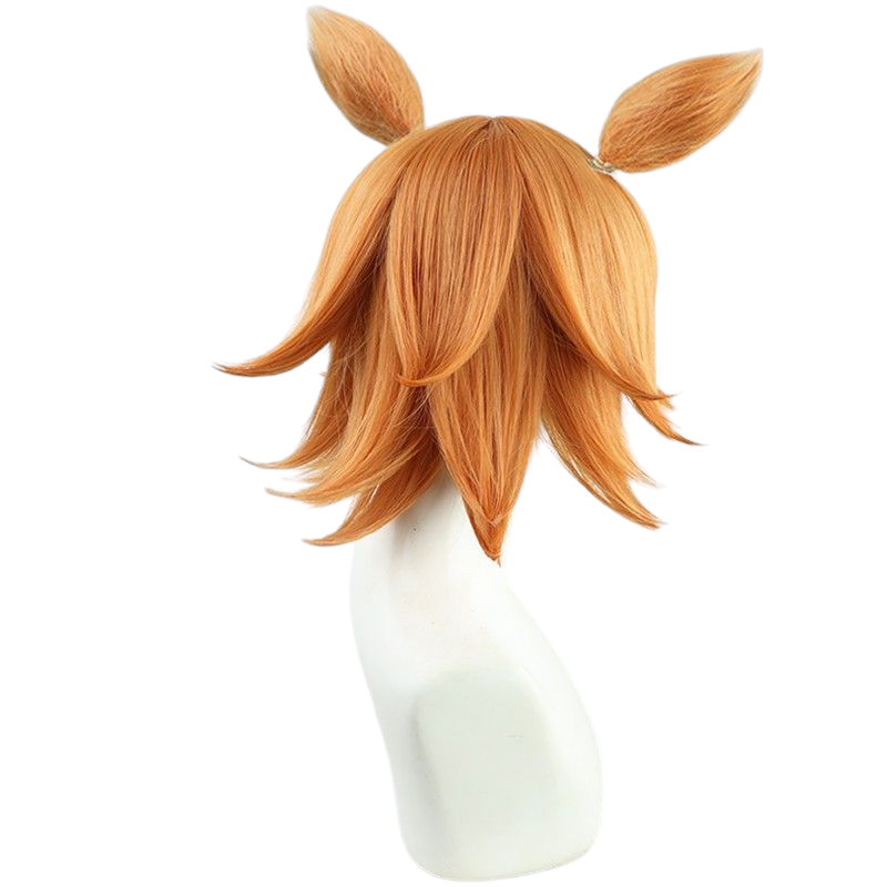 Uma Musume Tamaki Futai Cosplay Wig - Layered Flipped Hair with Ears - FEVERCOS