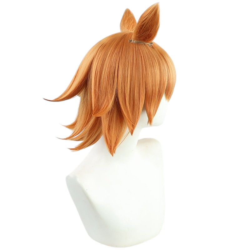 Uma Musume Tamaki Futai Cosplay Wig - Layered Flipped Hair with Ears - FEVERCOS