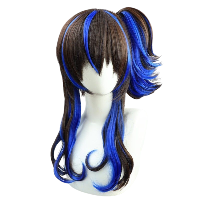 Light Gray Uma Musume Daitaku Helios Cosplay Wig - Layered Tiger Clips for Solar Power