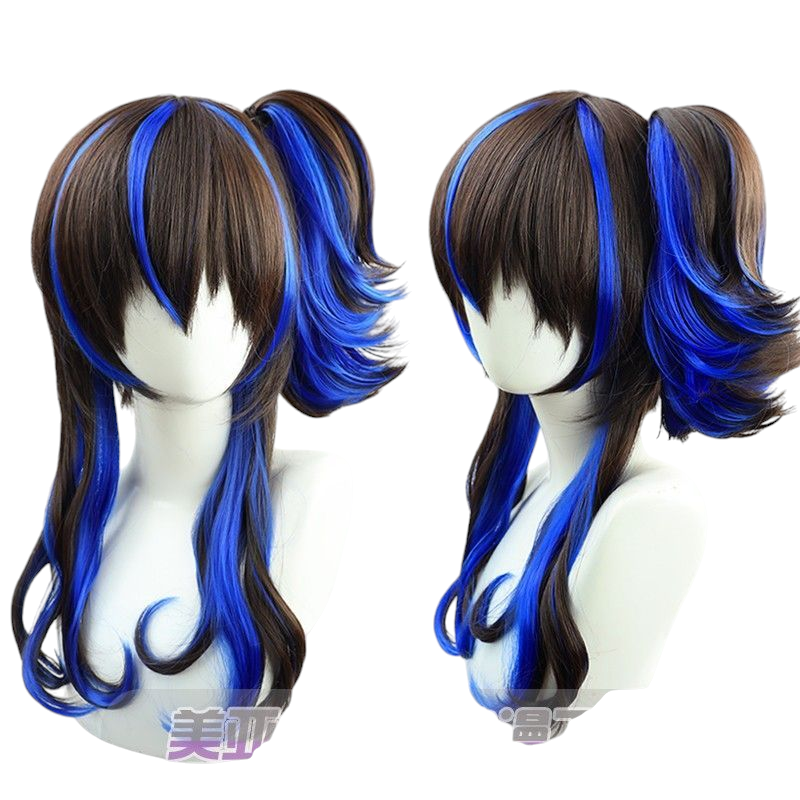 Light Gray Uma Musume Daitaku Helios Cosplay Wig - Layered Tiger Clips for Solar Power