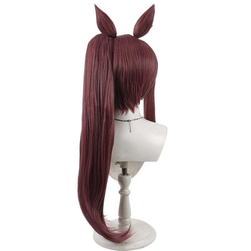 Dark Slate Gray Uma Musume Bessho Tei Cosplay Wig - Lucky Lilac Ears and Tail