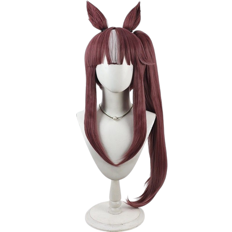 Dim Gray Uma Musume Bessho Tei Cosplay Wig - Lucky Lilac Ears and Tail