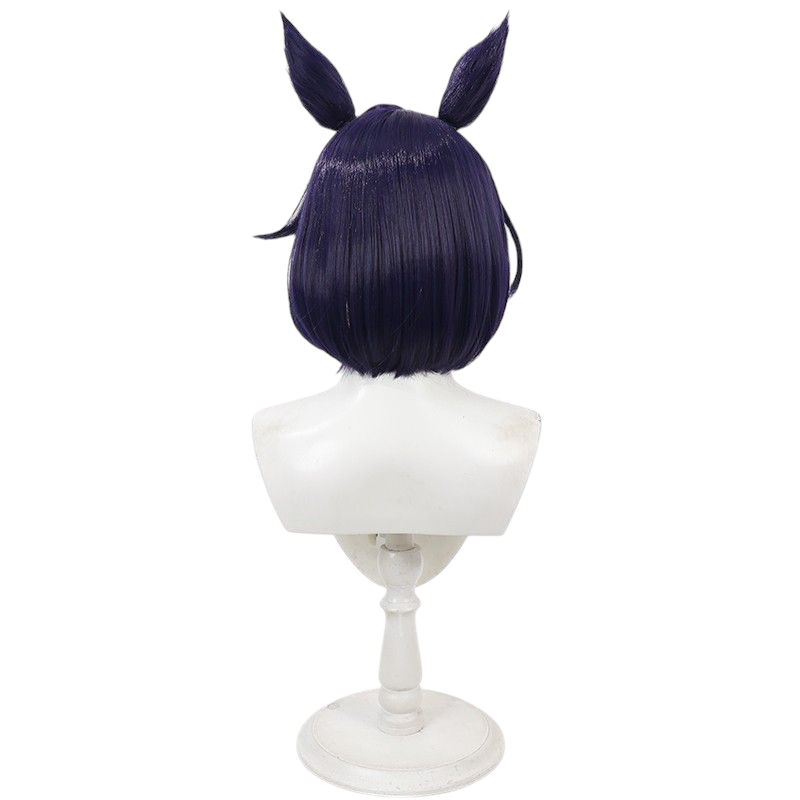 Light Gray Uma Musume Gentildonna Wedding Cosplay Wig - Ears and Tail for Coronation