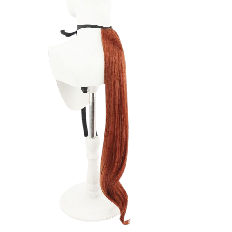 Saddle Brown Uma Musume Dantsu Flame Cosplay Wig - Fiery Red for Burning Spirit