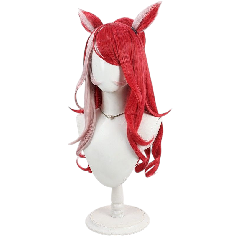 Brown Uma Musume Daisuki Cosplay Wig - Scalp with Same Color Ears and Tail