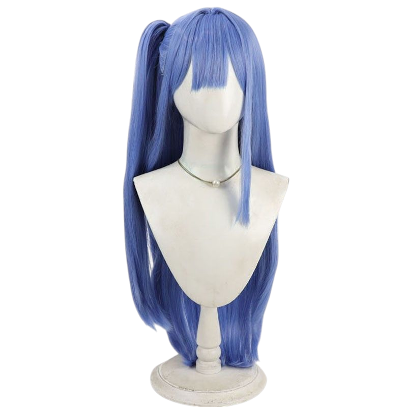 NIKKE Alcana Cosplay Wig - Blue Scalp with Split Ponytail
