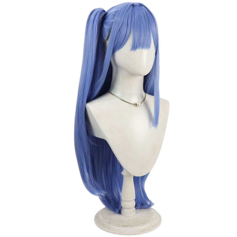 NIKKE Alcana Cosplay Wig - Blue Scalp with Split Ponytail