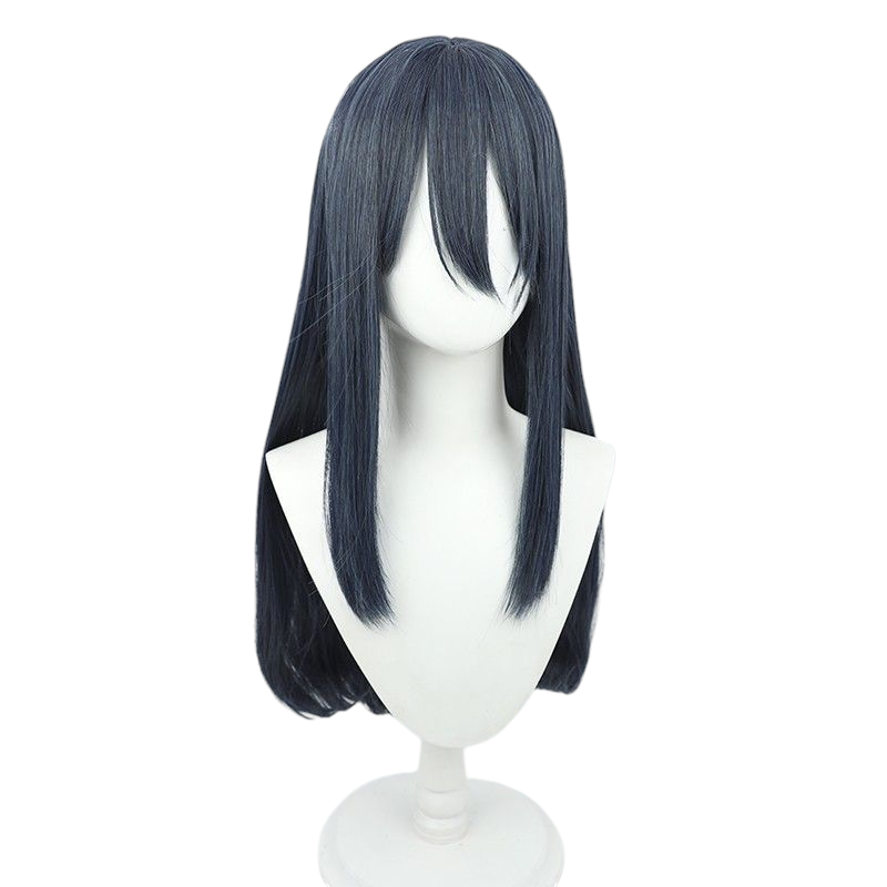NIKKE Akechi Cosplay Wig - Medium Length with Scalp and Inward Curl