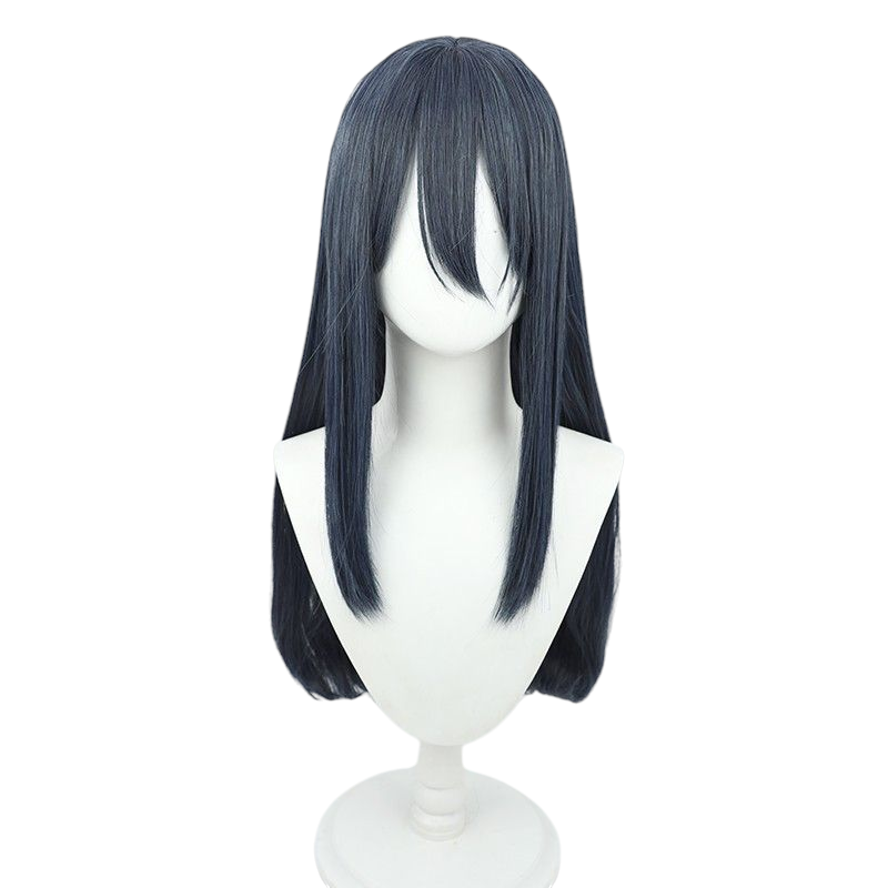 NIKKE Akechi Cosplay Wig - Medium Length with Scalp and Inward Curl