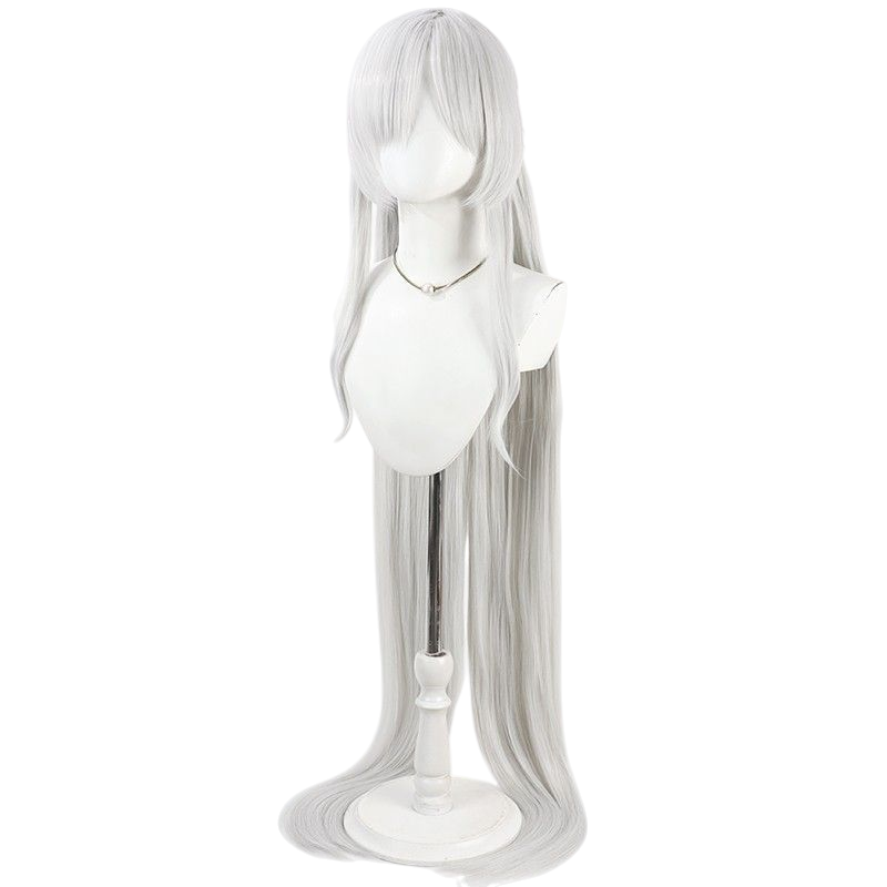 NIKKE Cinderella Cosplay Wig - 1.2m Long Silver for Fantasy Look