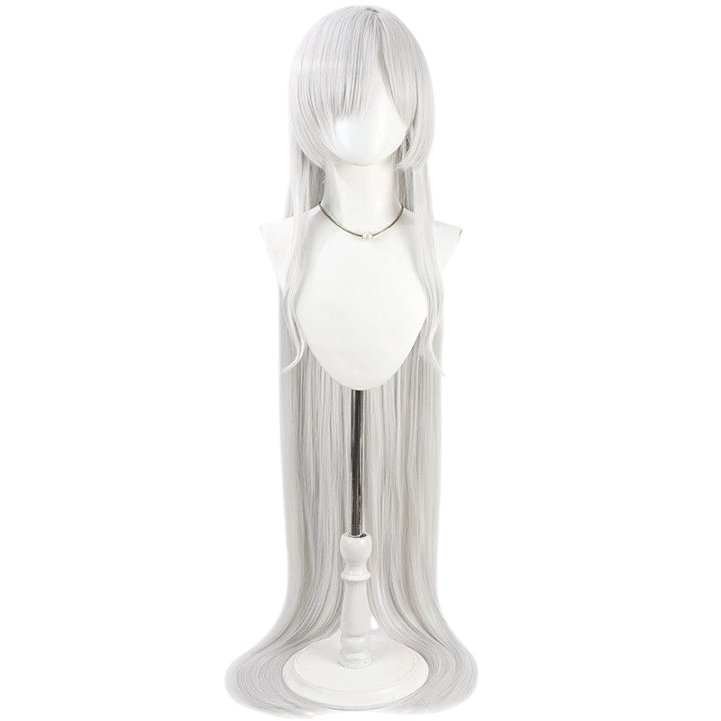 NIKKE Cinderella Cosplay Wig - 1.2m Long Silver for Fantasy Look