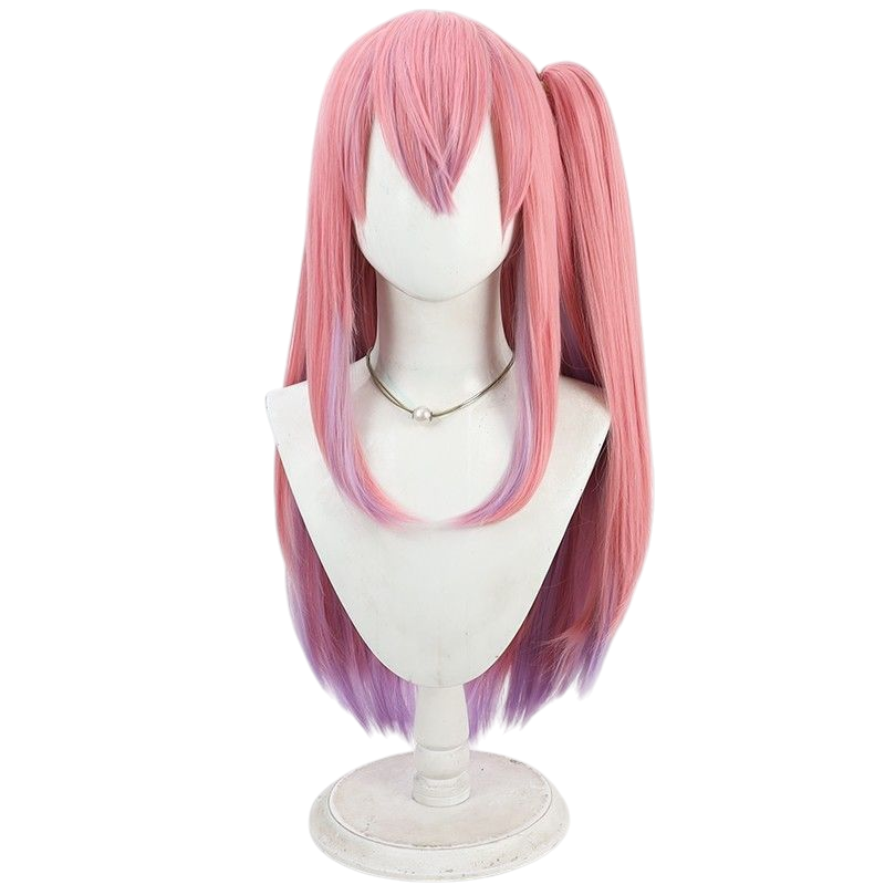 NIKKE Pepper Cosplay Wig - Pink Gradient with Split Ponytail