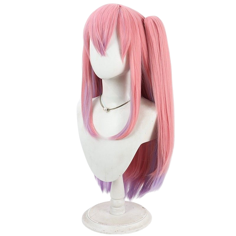 NIKKE Pepper Cosplay Wig - Pink Gradient with Split Ponytail