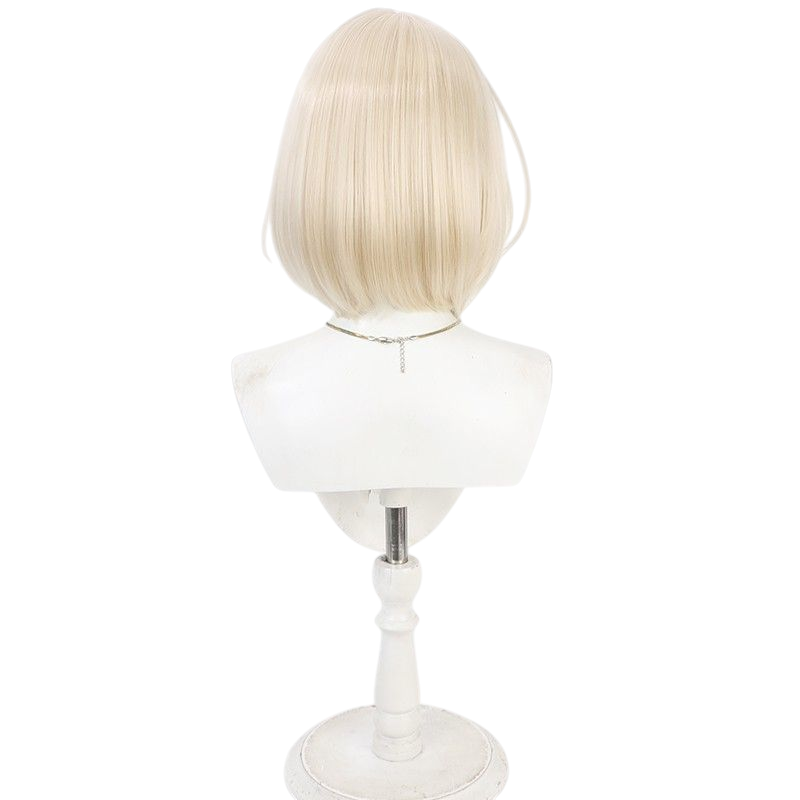 NIKKE Red Shoes Cosplay Wig - Scalp Bob for Classic Look