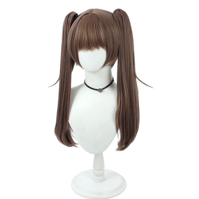 NIKKE Nile Cosplay Wig - Cat Ears with Tiger Clip Ponytail